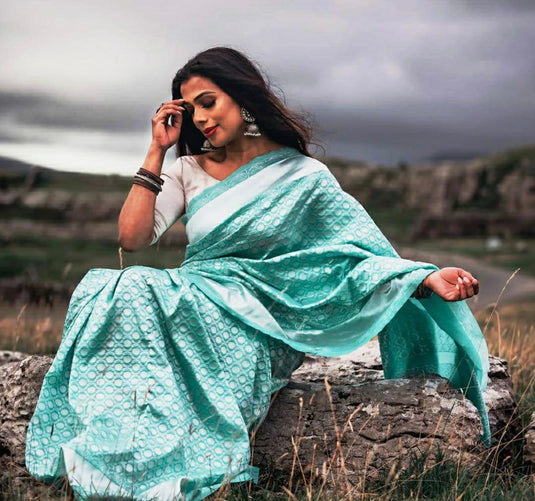 Beautiful Rich Pallu & Jaccquard Work On All Over Saree - thevendorvilla