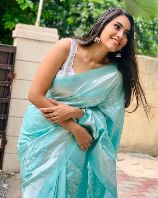 Beautiful Rich Pallu & Jaccquard Work On All Over Saree - thevendorvilla