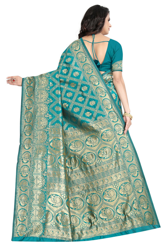 Banarasi Jacquard Silk Saree - thevendorvilla
