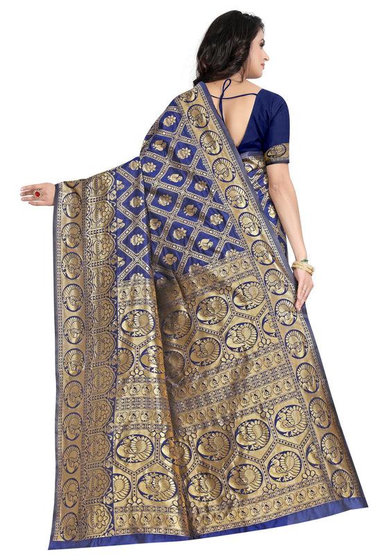 Banarasi Jacquard Silk Saree - thevendorvilla