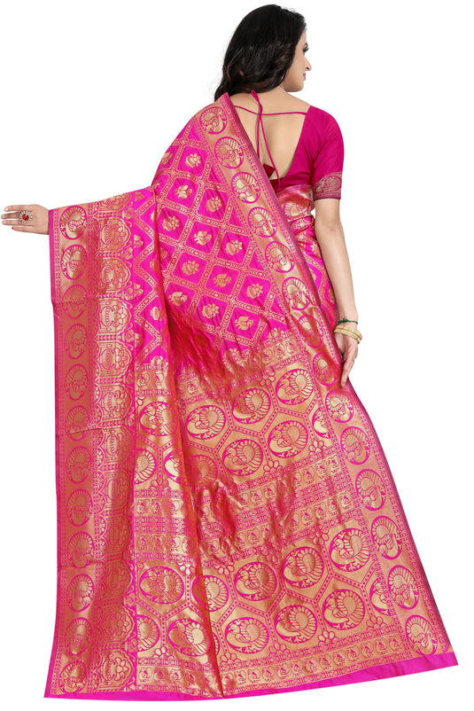 Banarasi Jacquard Silk Saree - thevendorvilla