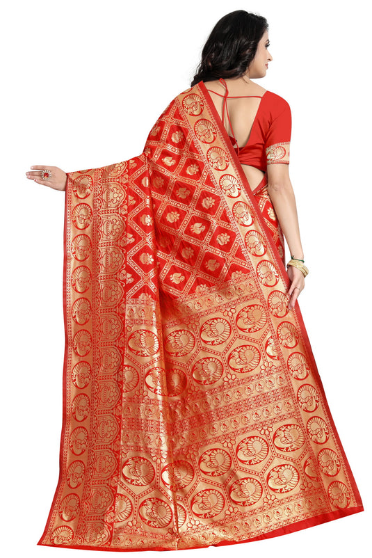 Banarasi Jacquard Silk Saree - thevendorvilla