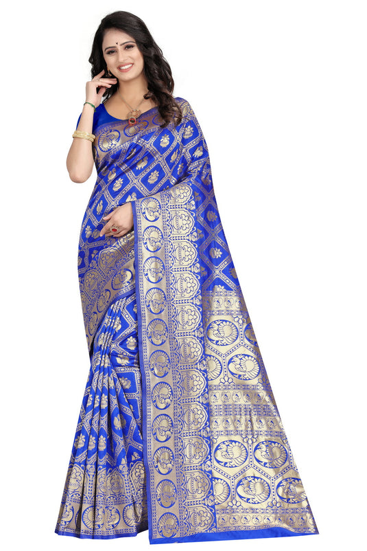 Banarasi Jacquard Silk Saree - thevendorvilla
