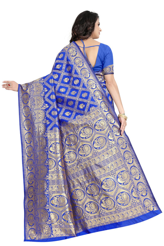Banarasi Jacquard Silk Saree - thevendorvilla