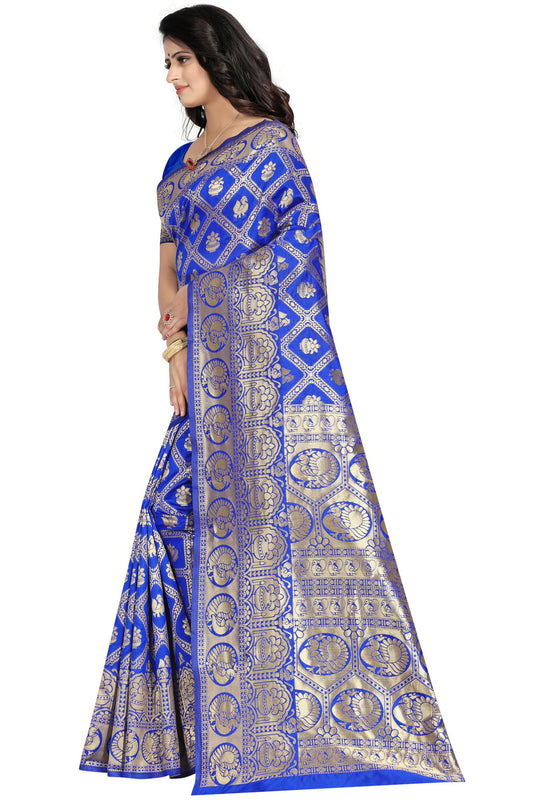Banarasi Jacquard Silk Saree - thevendorvilla