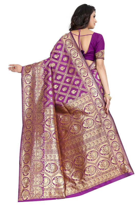 Banarasi Jacquard Silk Saree - thevendorvilla