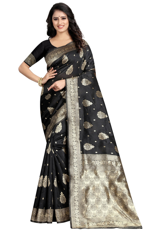 Banarasi Jacquard Silk Saree - thevendorvilla