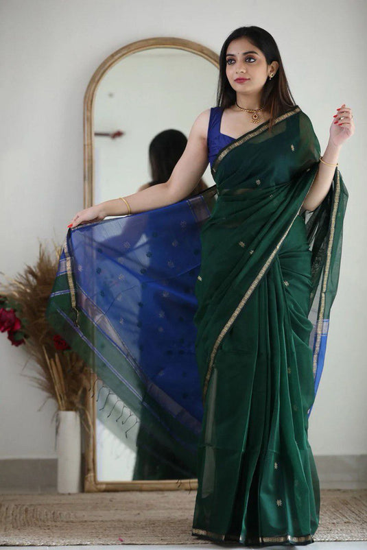 Luxurious Linen: The Soft Slub Saree