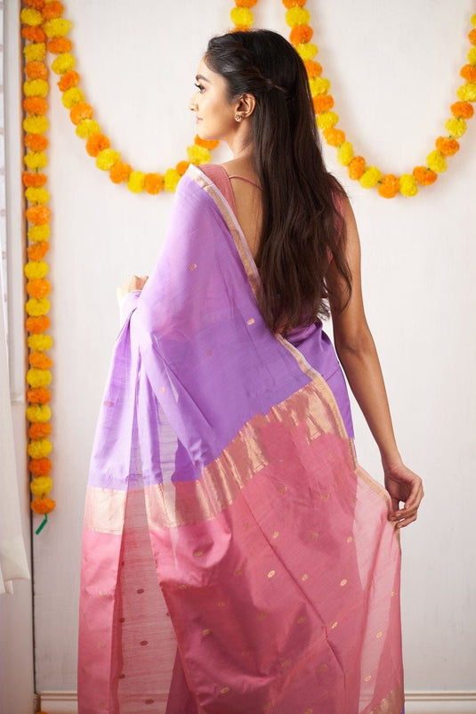 Luxurious Linen: The Soft Slub Saree