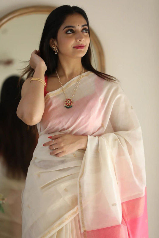 Luxurious Linen: The Soft Slub Saree