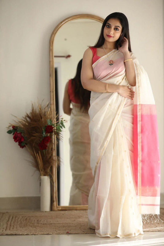 Luxurious Linen: The Soft Slub Saree