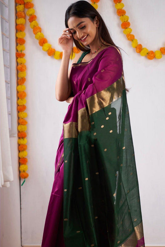 Luxurious Linen: The Soft Slub Saree