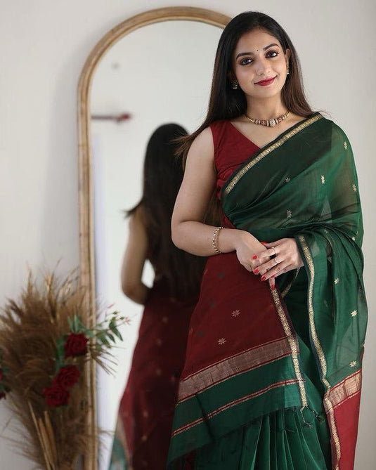 Luxurious Linen: The Soft Slub Saree