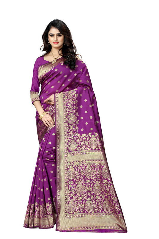 Banarasi Jacquard Silk Saree - thevendorvilla