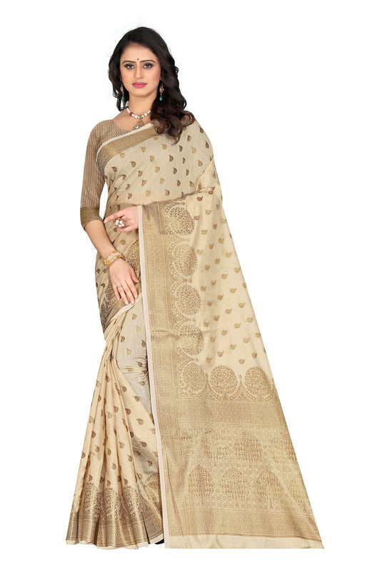 Banarasi Jacquard Silk Saree - thevendorvilla