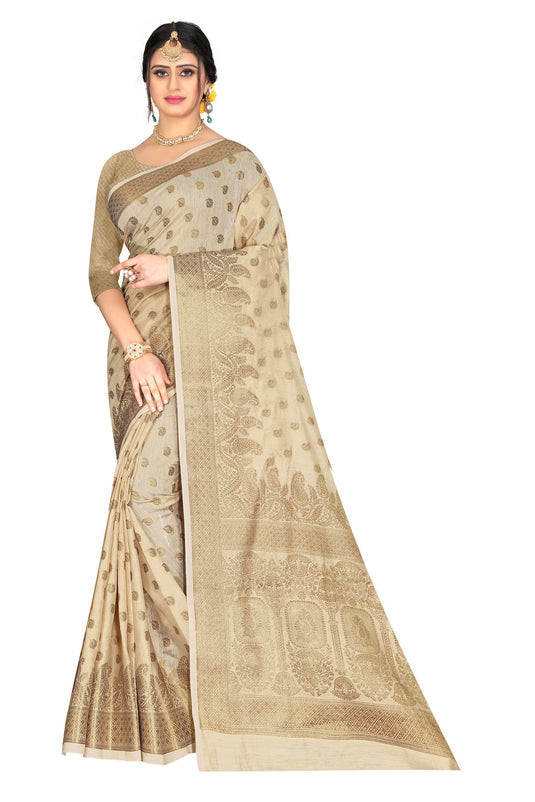Banarasi Jacquard Silk Saree - thevendorvilla
