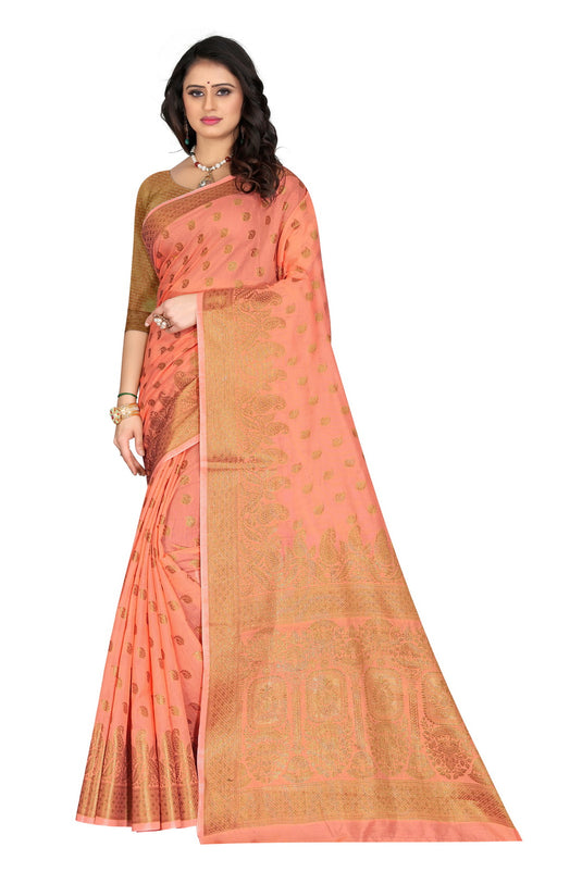 Banarasi Jacquard Silk Saree - thevendorvilla