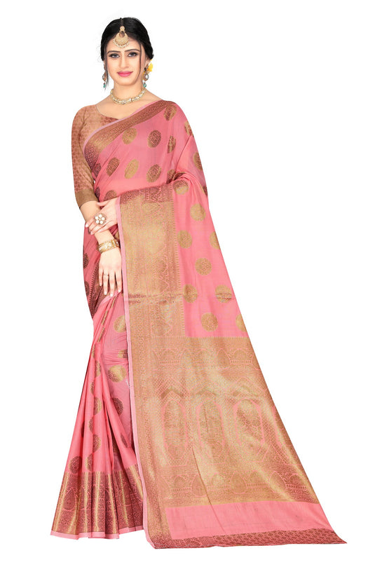 Banarasi Jacquard Silk Saree - thevendorvilla