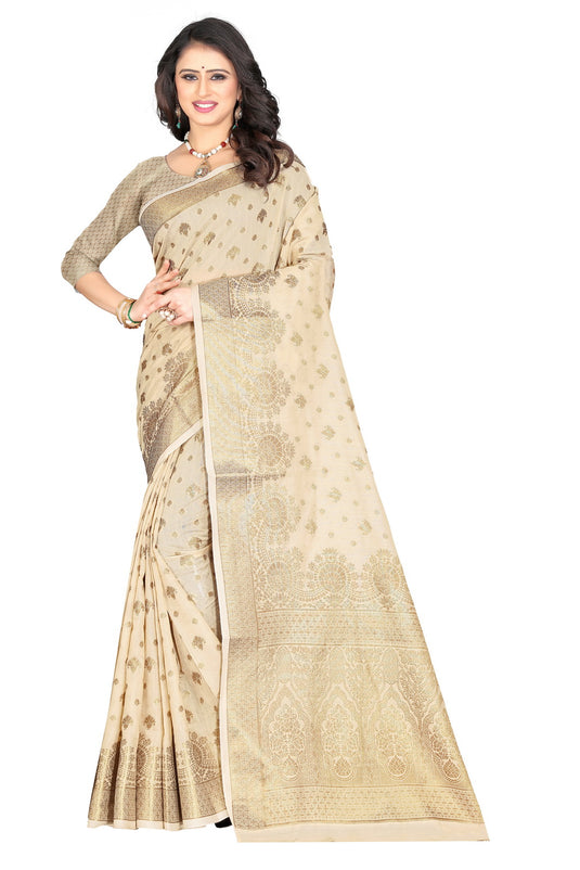 Banarasi Jacquard Silk Saree - thevendorvilla