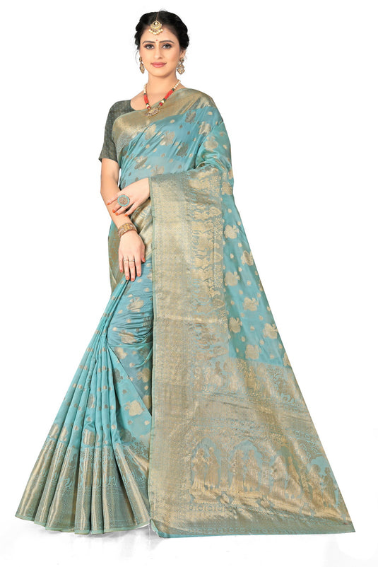Enchanting Elegance: The Organza Symphony Saree - thevendorvilla