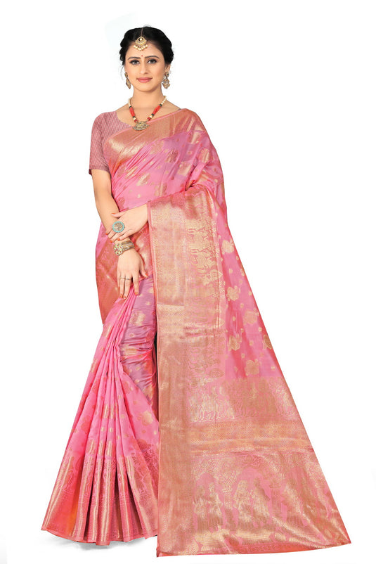 Enchanting Elegance: The Organza Symphony Saree - thevendorvilla