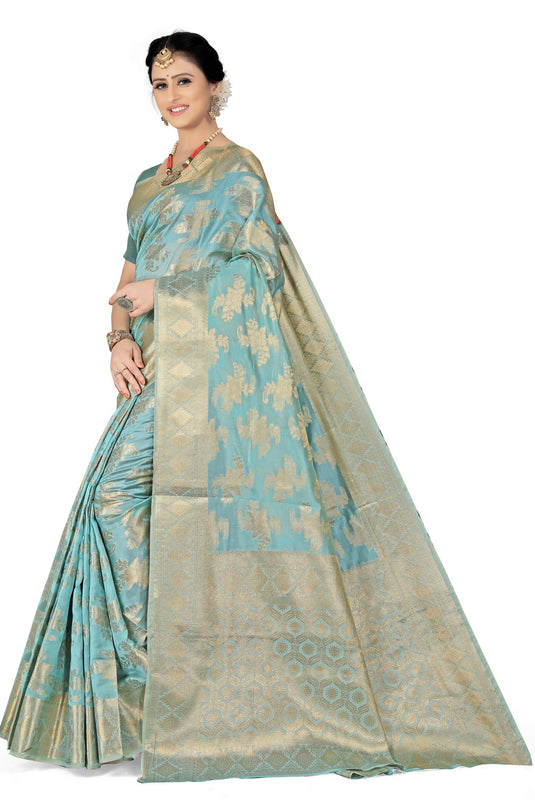 Enchanting Elegance: The Organza Symphony Saree - thevendorvilla