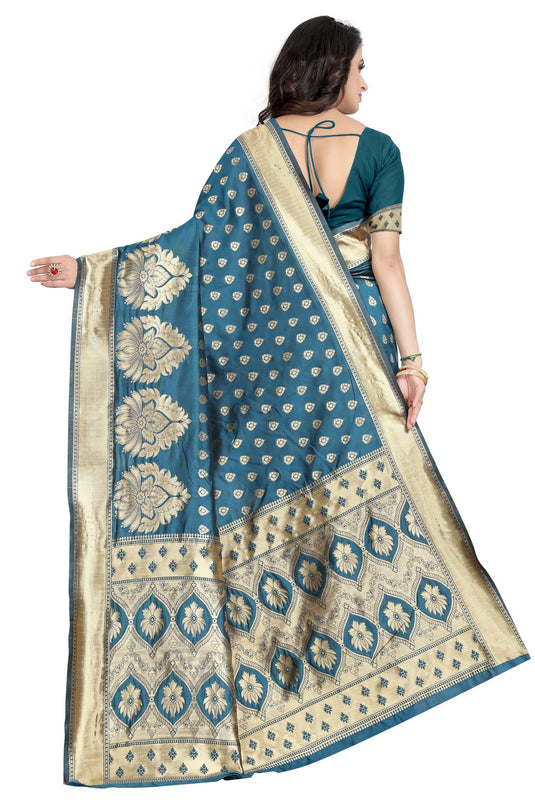 Banarasi Jacquard Silk Saree - thevendorvilla