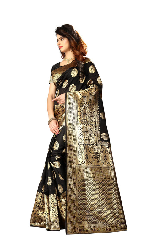 Banarasi Jacquard Silk Saree - thevendorvilla