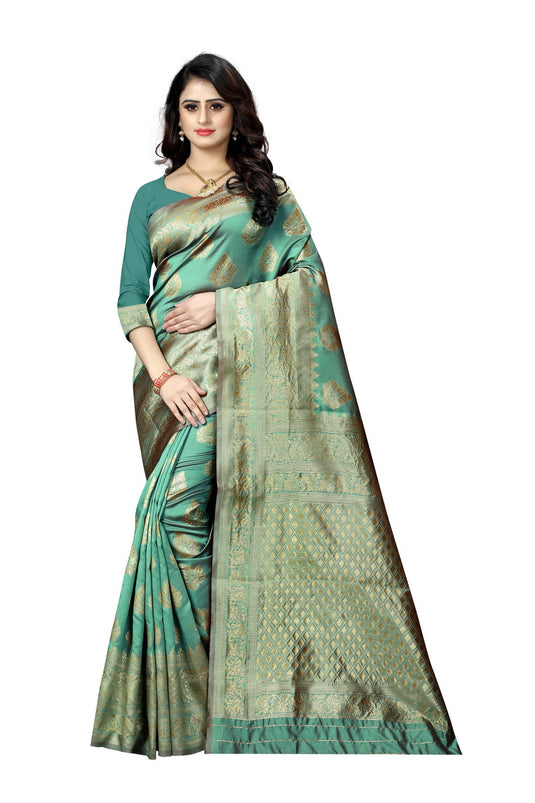 Banarasi Jacquard Silk Saree - thevendorvilla