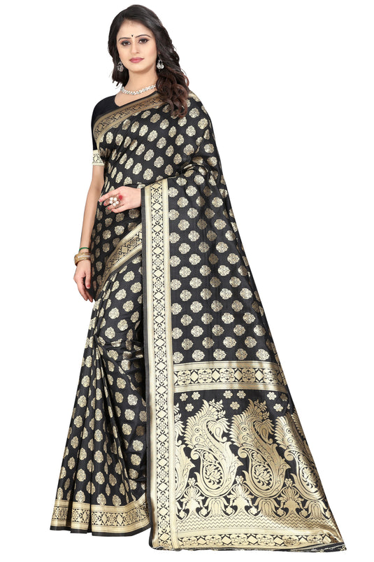 Banarasi Jacquard Silk Saree - thevendorvilla