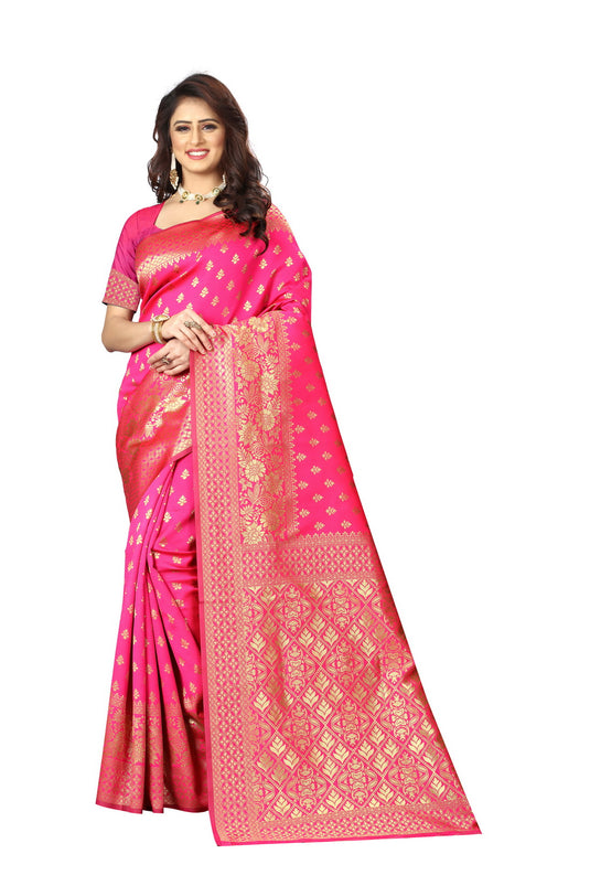 Banarasi Jacquard Silk Saree - thevendorvilla