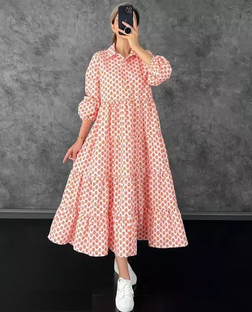 Rayon Classic Retro Women Dresses