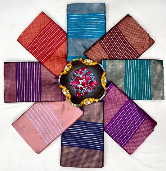 Beautiful Rich Pallu & Jaccquard Work On All Over Saree - thevendorvilla