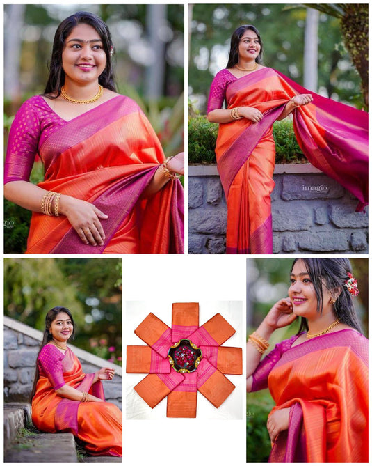 Silken Serenity: Lichi Saree