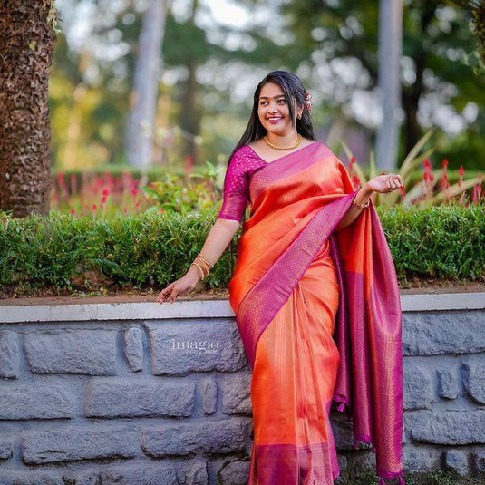 Silken Serenity: Lichi Saree