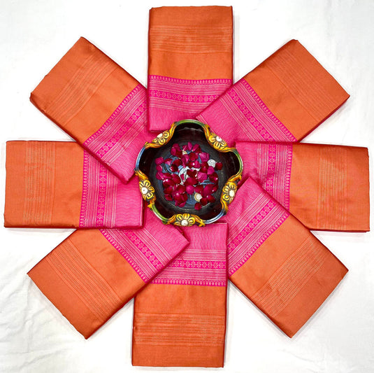 Silken Serenity: Lichi Saree