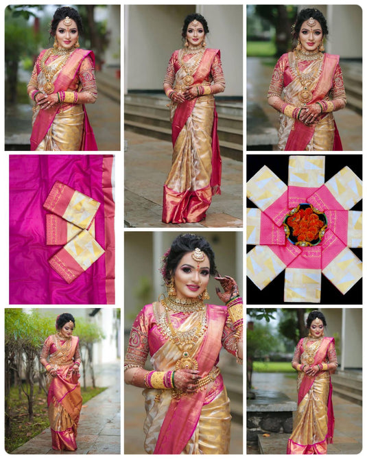 Silken Serenity: Lichi Saree