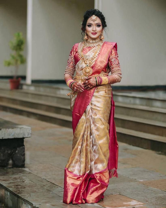 Silken Serenity: Lichi Saree