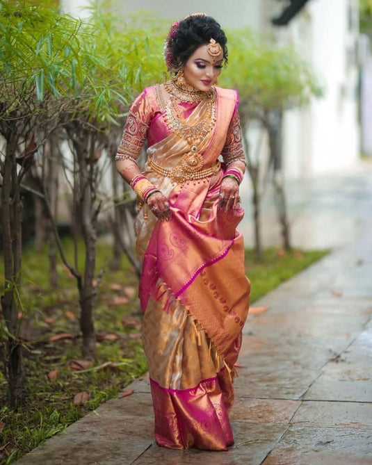Silken Serenity: Lichi Saree