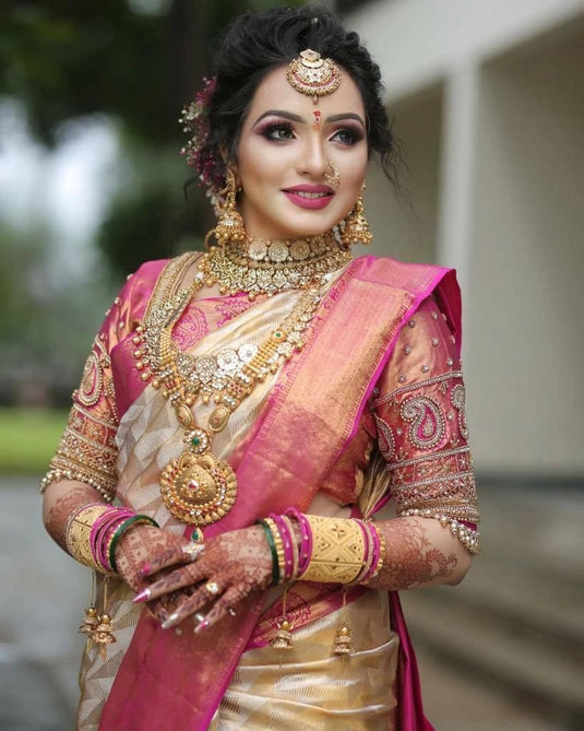 Silken Serenity: Lichi Saree