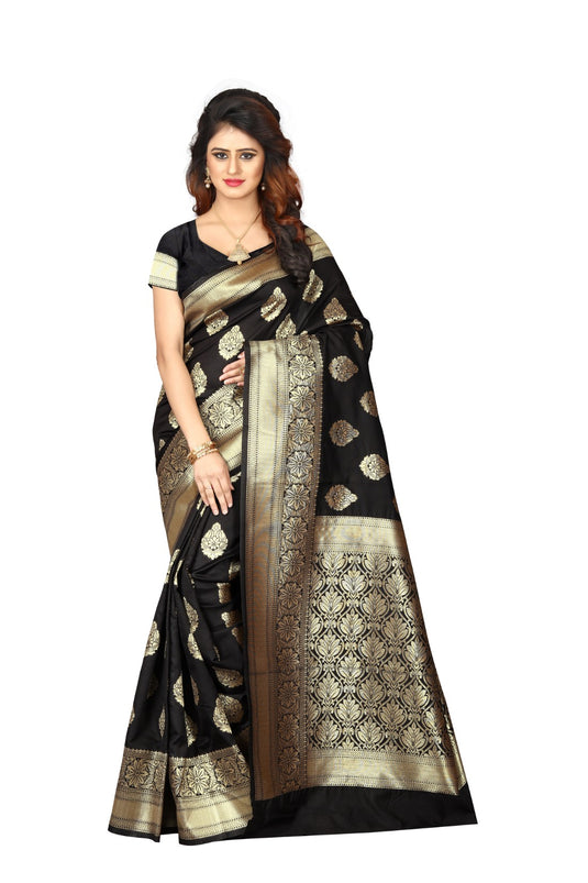 Banarasi Jacquard Silk Saree - thevendorvilla