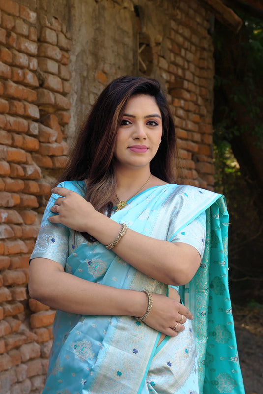 Pure Kanjivaram Soft Satin Silk Saree