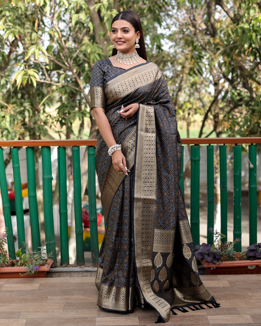 Pure Handloom Silk Bandhej Patola Sarees