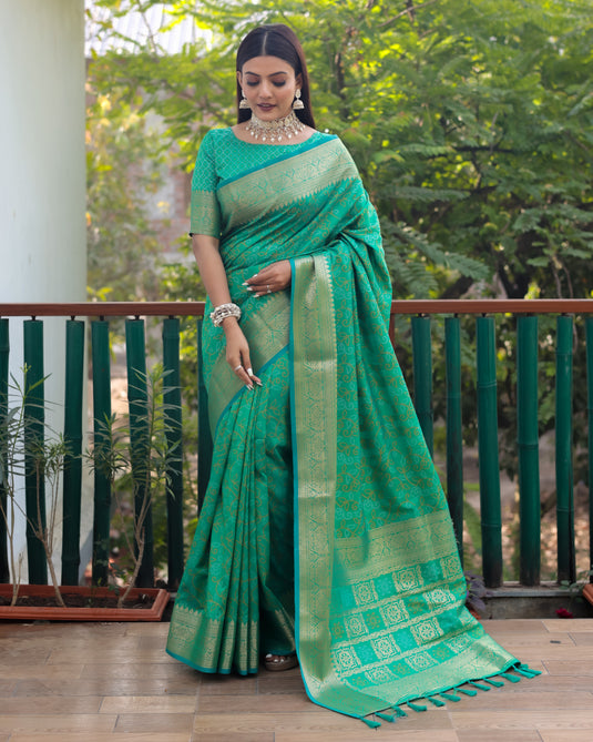 Pure Handloom Silk Bandhej Patola Sarees