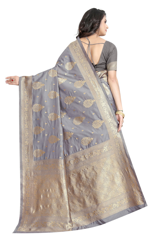 Banarasi Jacquard Silk Saree - thevendorvilla