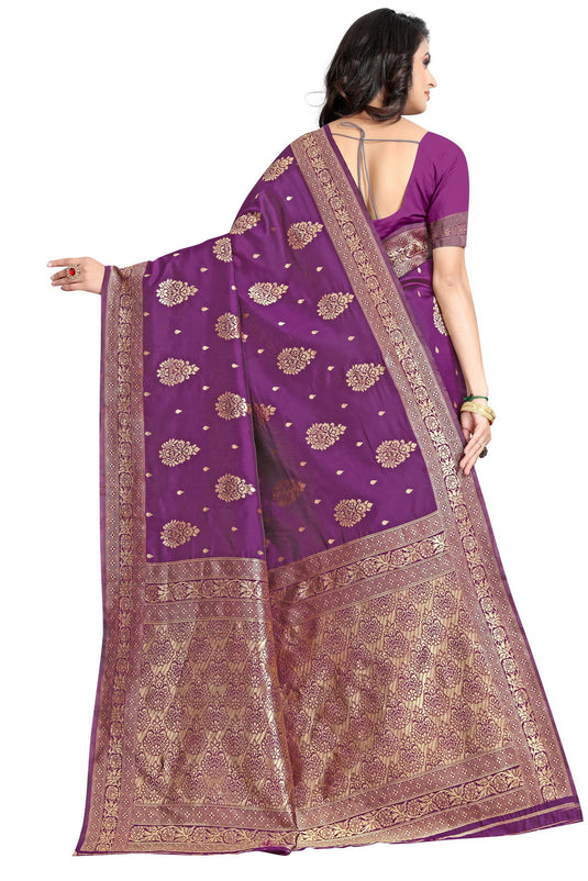 Banarasi Jacquard Silk Saree - thevendorvilla