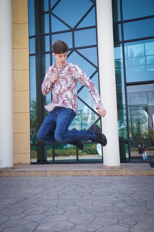 Contemporary Tropical Printed Men's Shirt