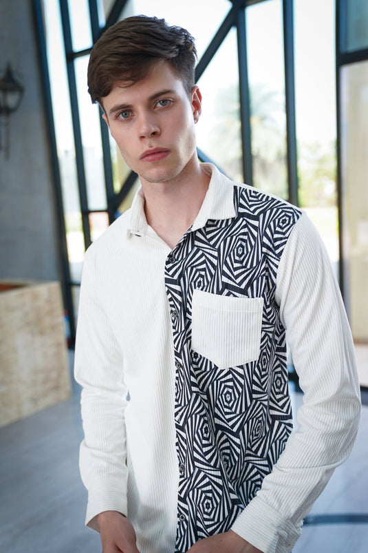 Cosmic Corduroy: Illusionary Impressions Shirt Collection
