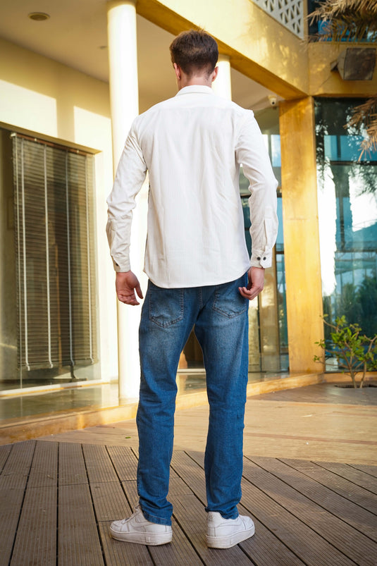 Cosmic Corduroy: Illusionary Impressions Shirt Collection
