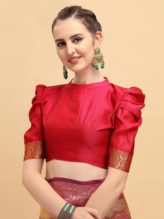 Beautiful Rich Pallu & Jaccquard Work On All Over Saree - thevendorvilla